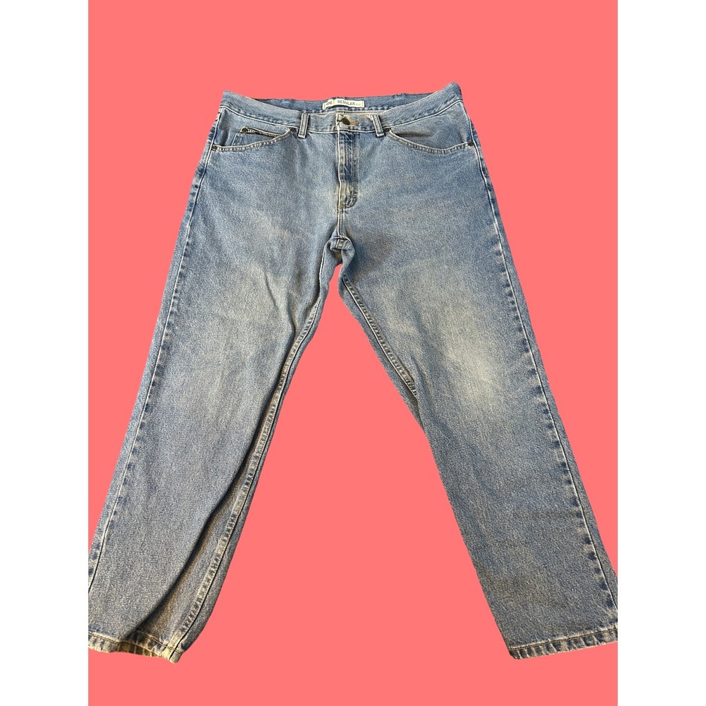 Vintage Lee Regular Fit Blue Denim Jeans Mens‎ 38 Heavyweight Cotton